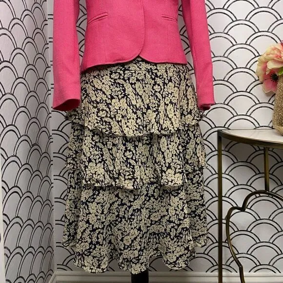 Lauren Ralph Lauren Modern Maasai Ruffle Midi Skirt