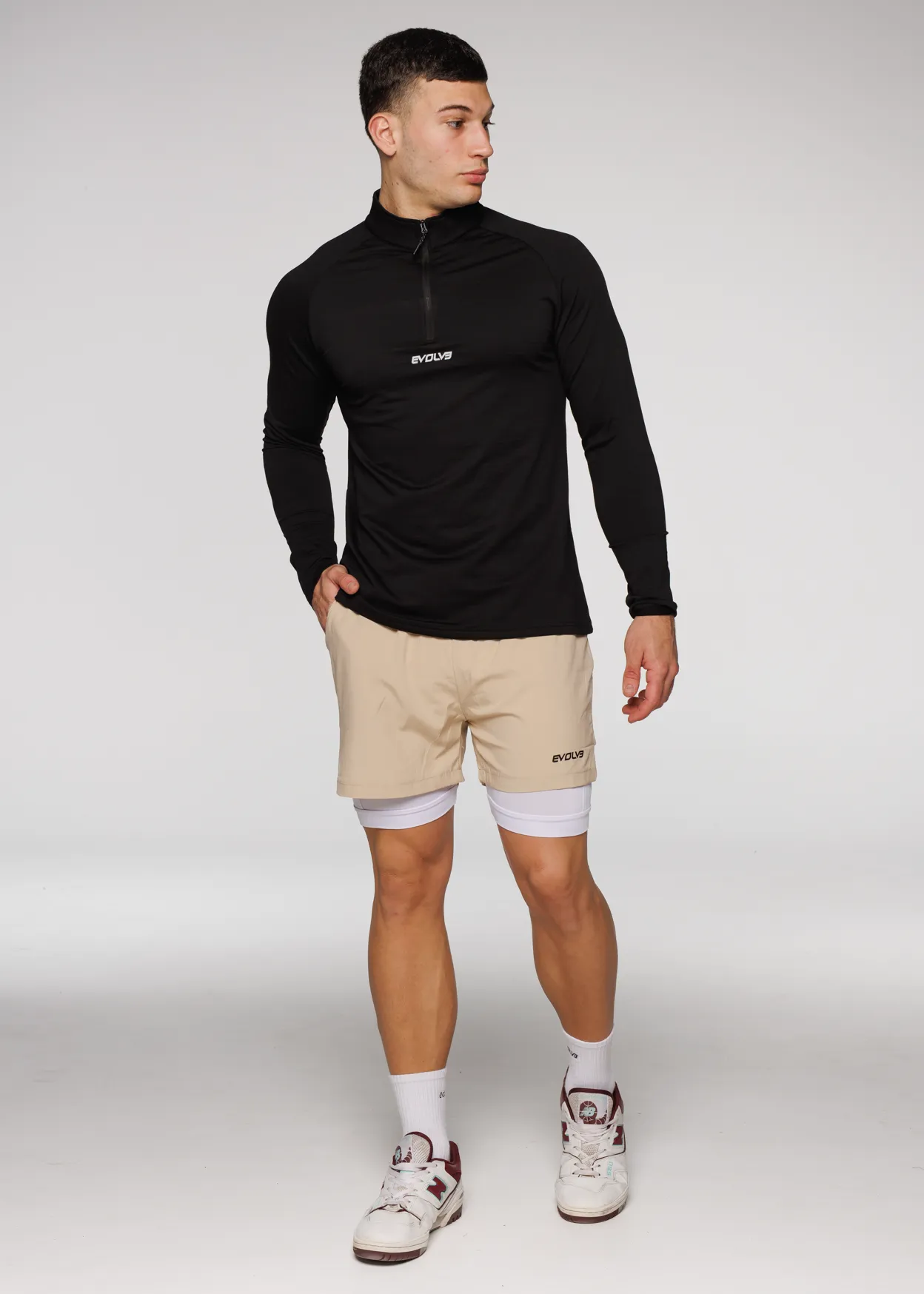 Limitless Active Shorts - Beige