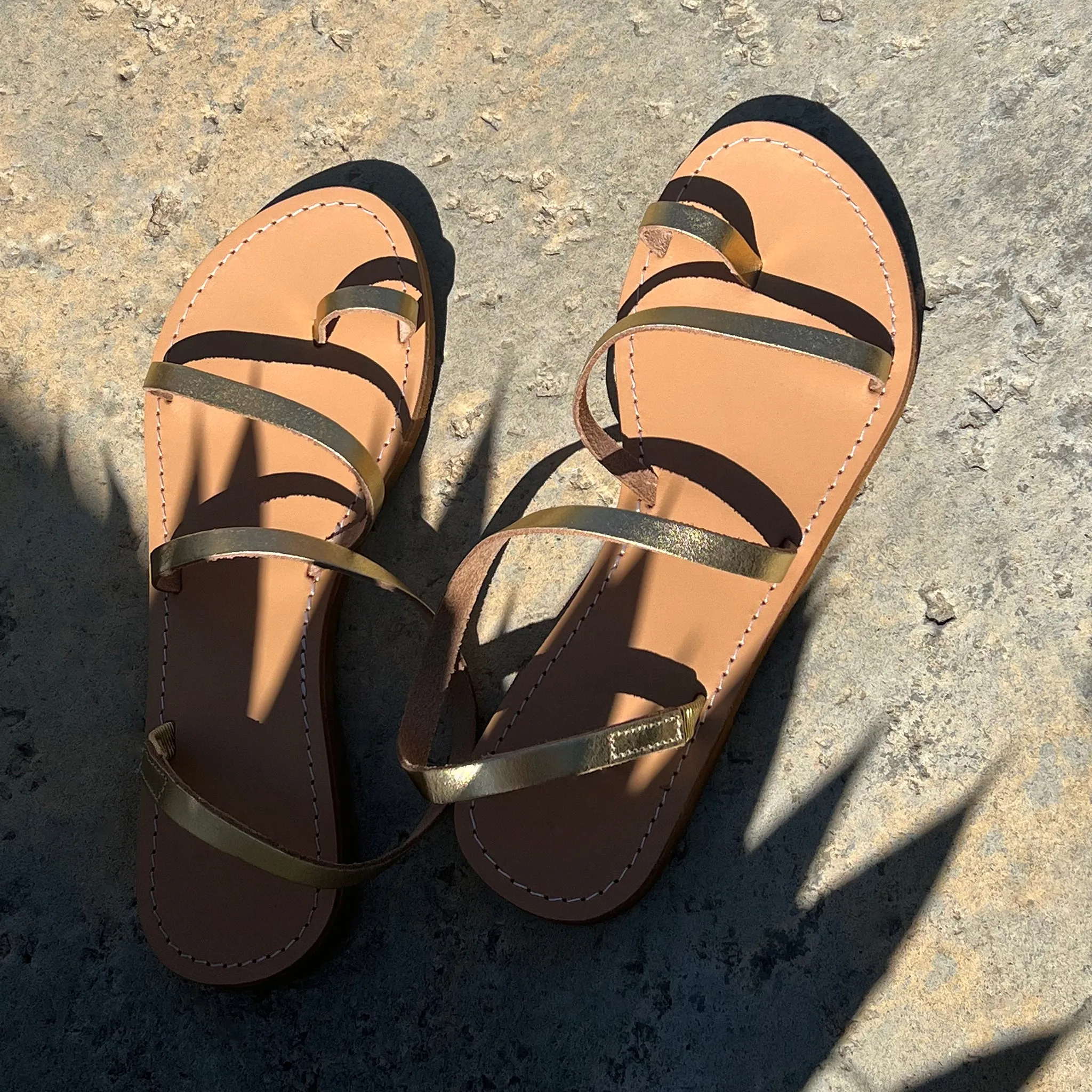 Linosa Gold Sandal