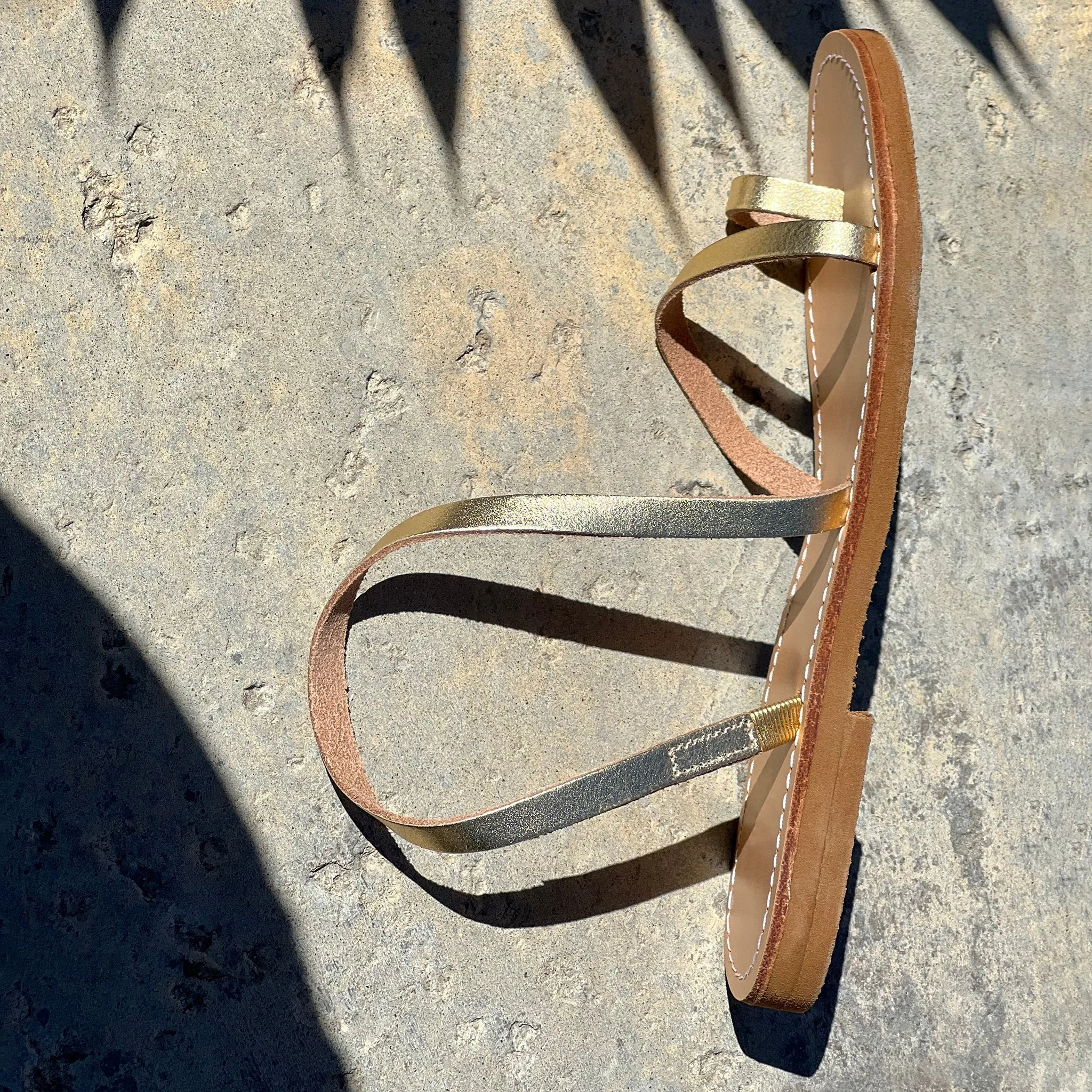 Linosa Gold Sandal
