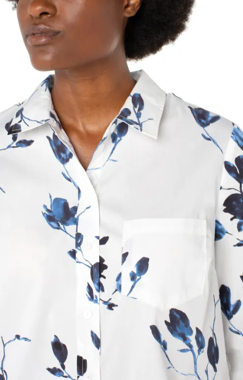 LM8H43G52P80 - L/S Classic Fit Floral Blouse