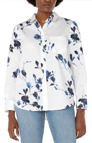 LM8H43G52P80 - L/S Classic Fit Floral Blouse
