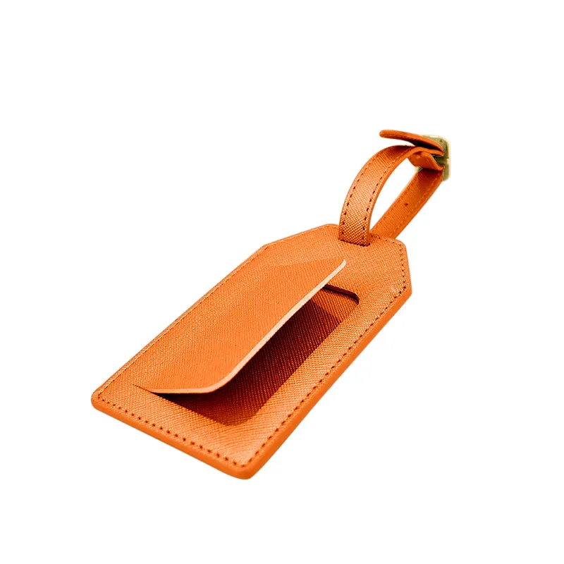 Lotta Pieces | Stylish Leather Luggage Tag With Window