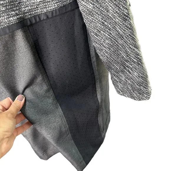 LULULEMON Womens Cocoon Car Coat Black Gray Hoodless Mid Weight Size Medium
