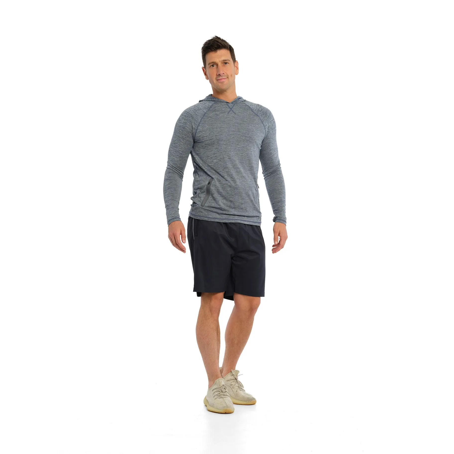 Mens Active Hood - Navy