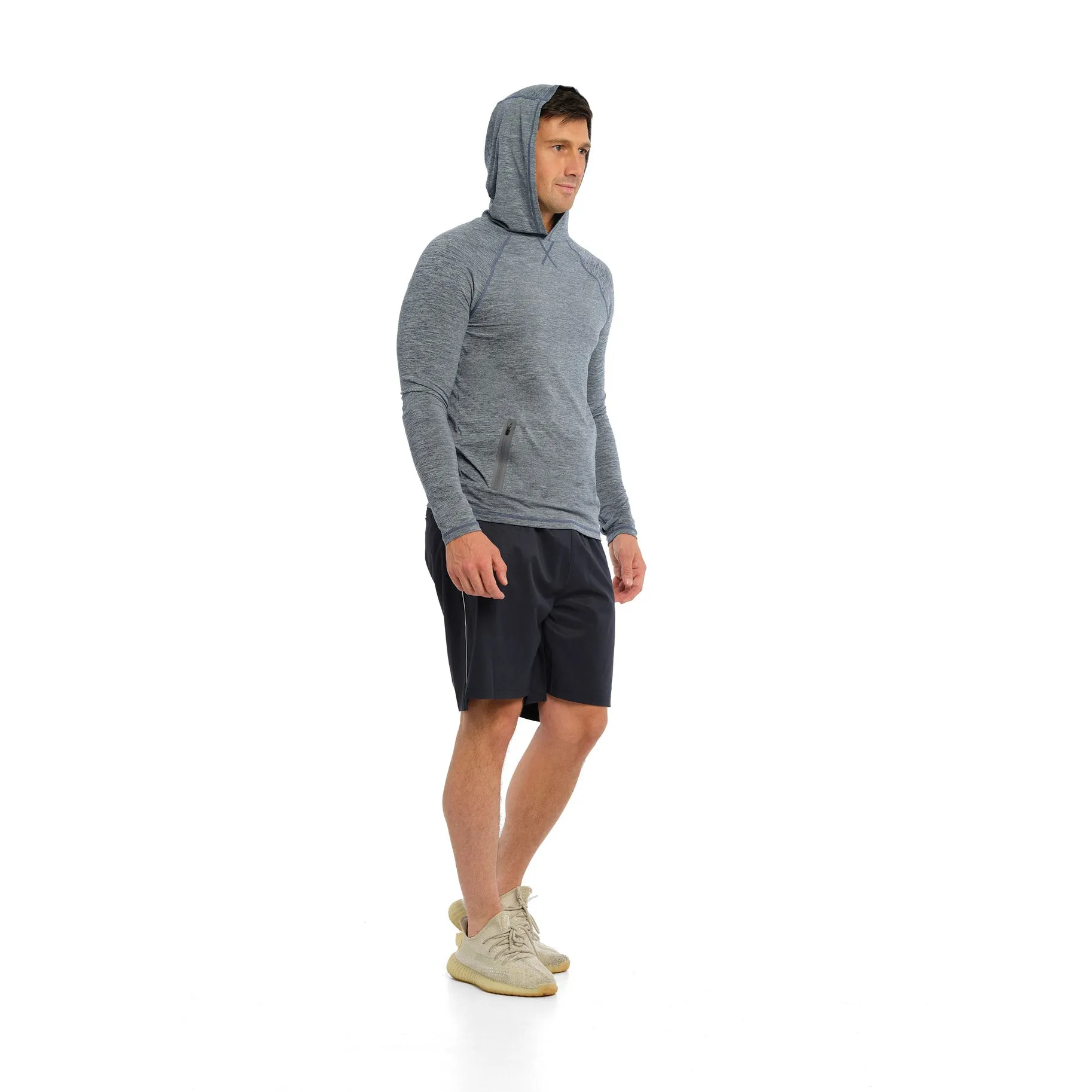 Mens Active Hood - Navy
