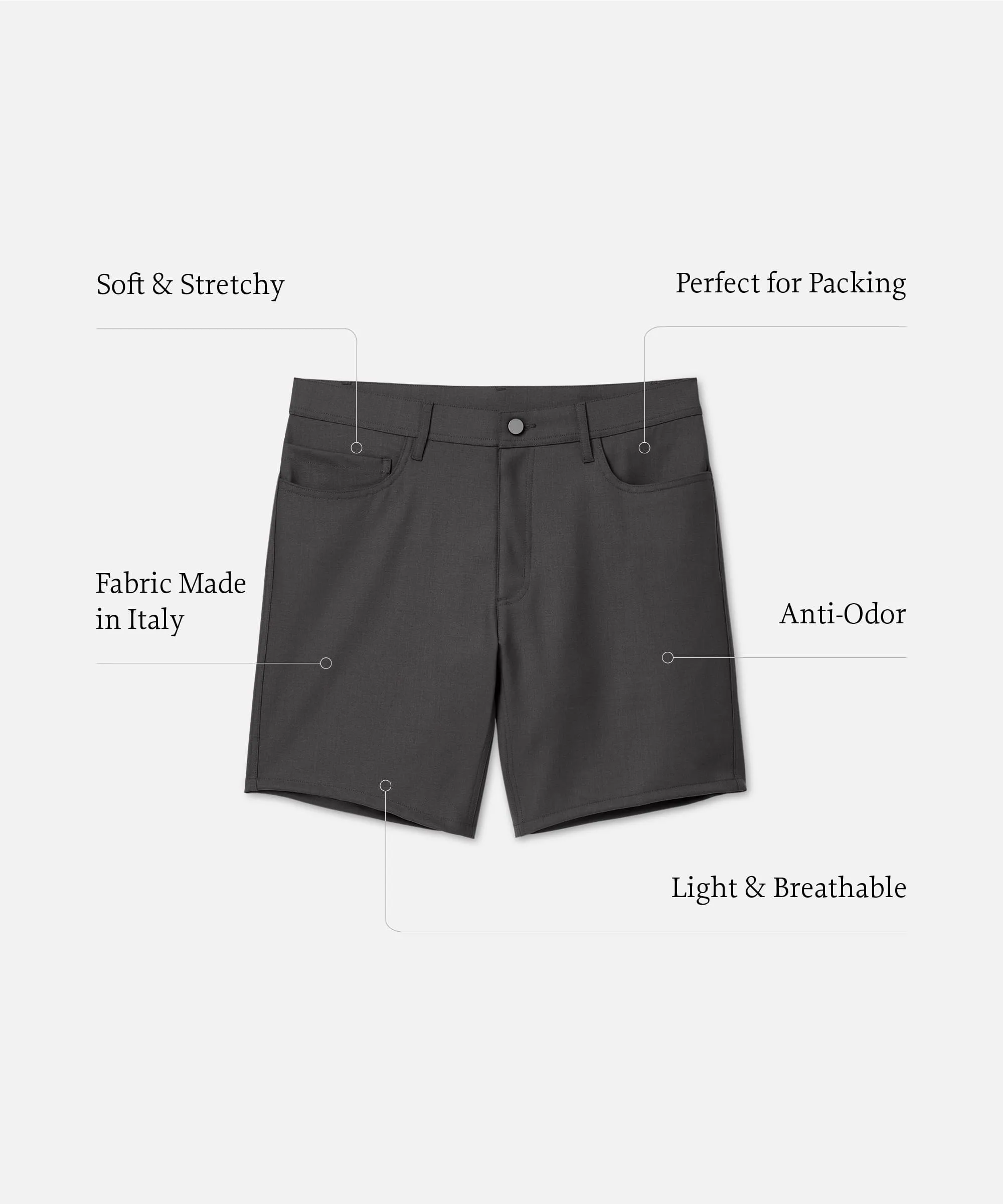 Men's Merino Travel Shorts