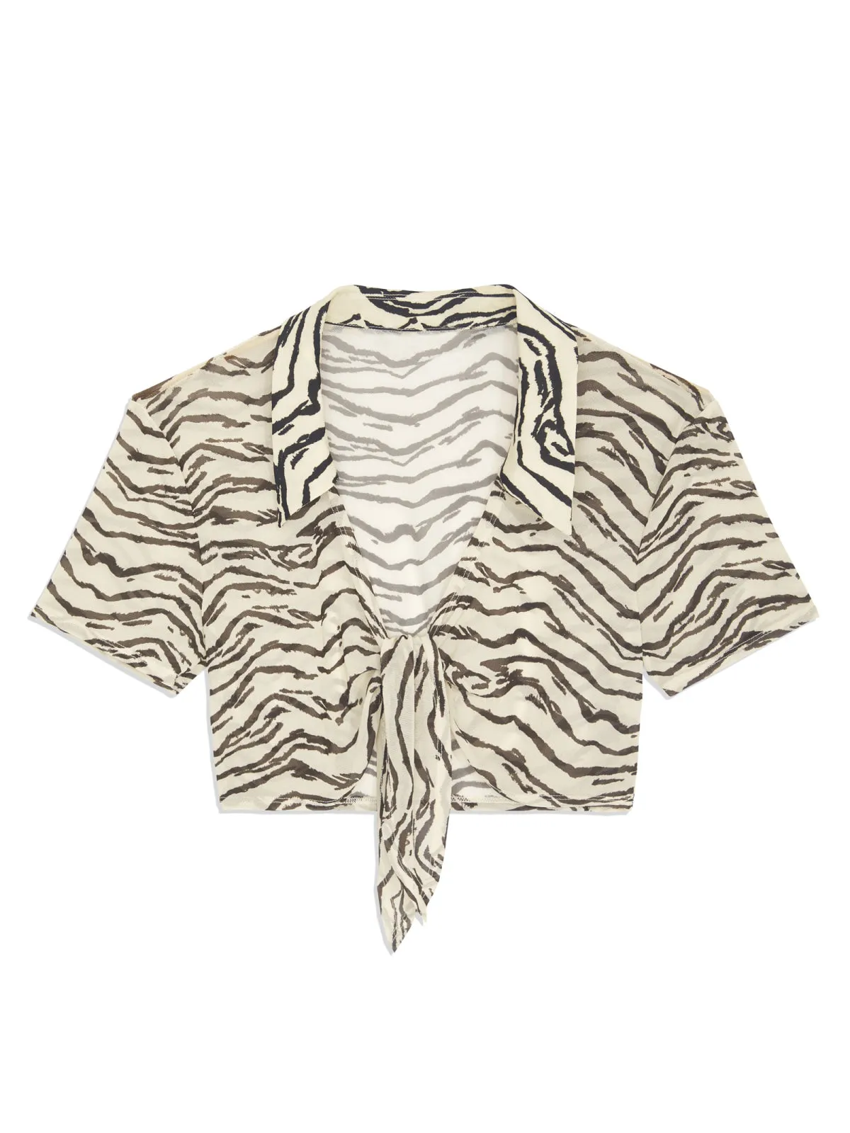 Mesh Tie-Front ::RET