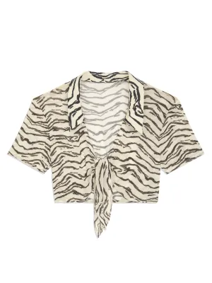 Mesh Tie-Front ::RET