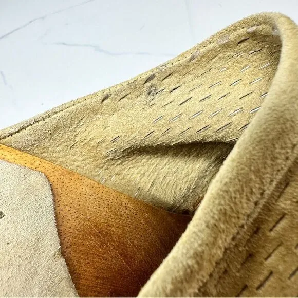 Michael Kors Nubuck Wedge Mules- Size 8