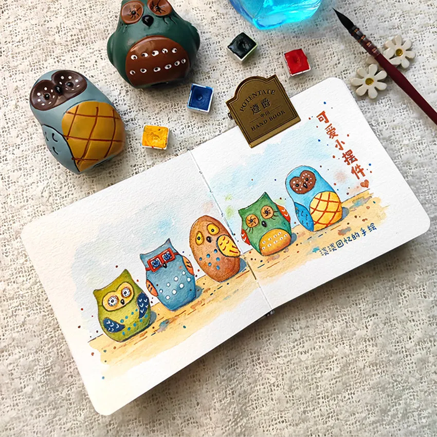 Mini Watercolour Book | Fabric Bound | Art Journal
