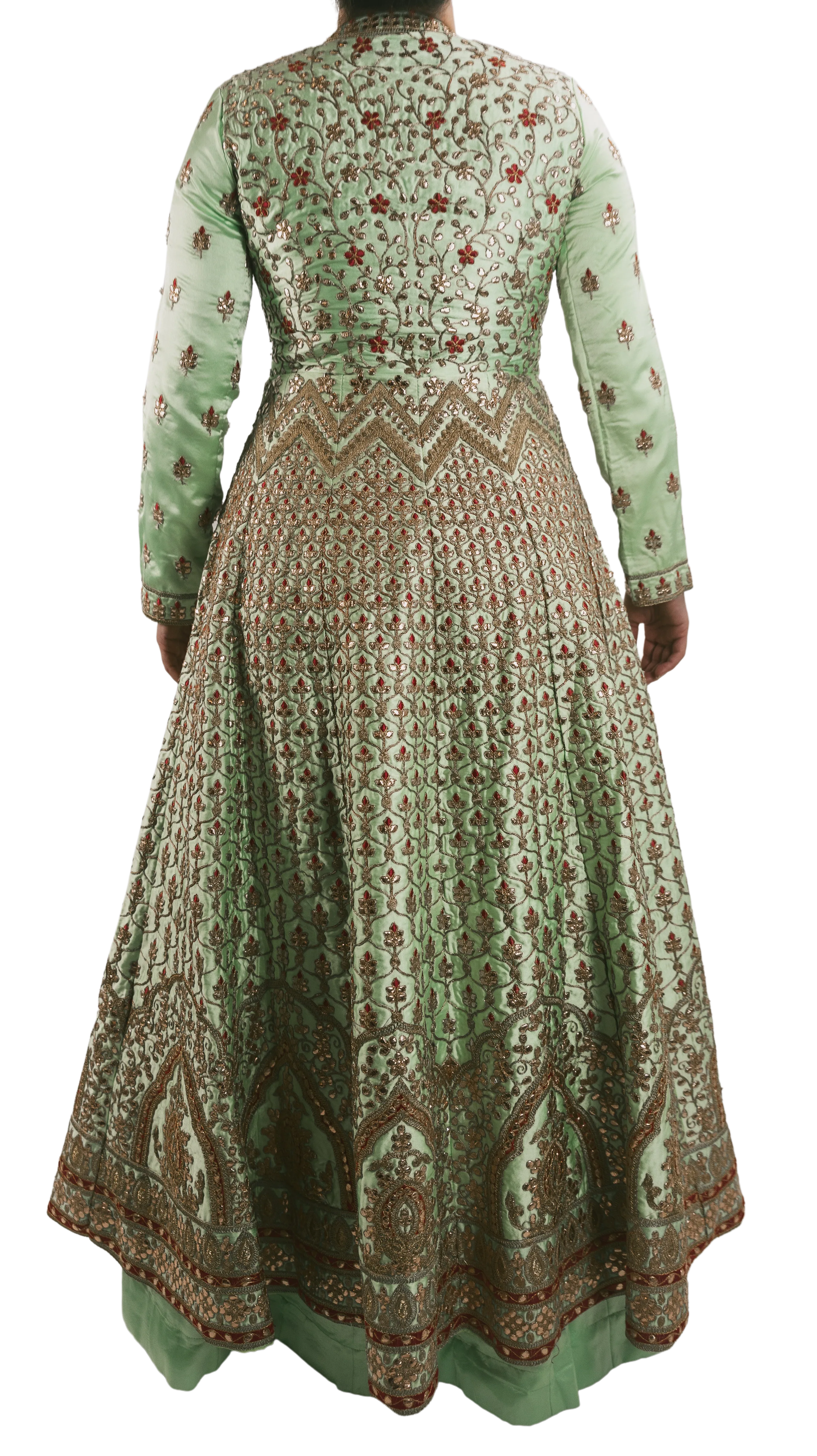 Mint Embroidered Anarkali