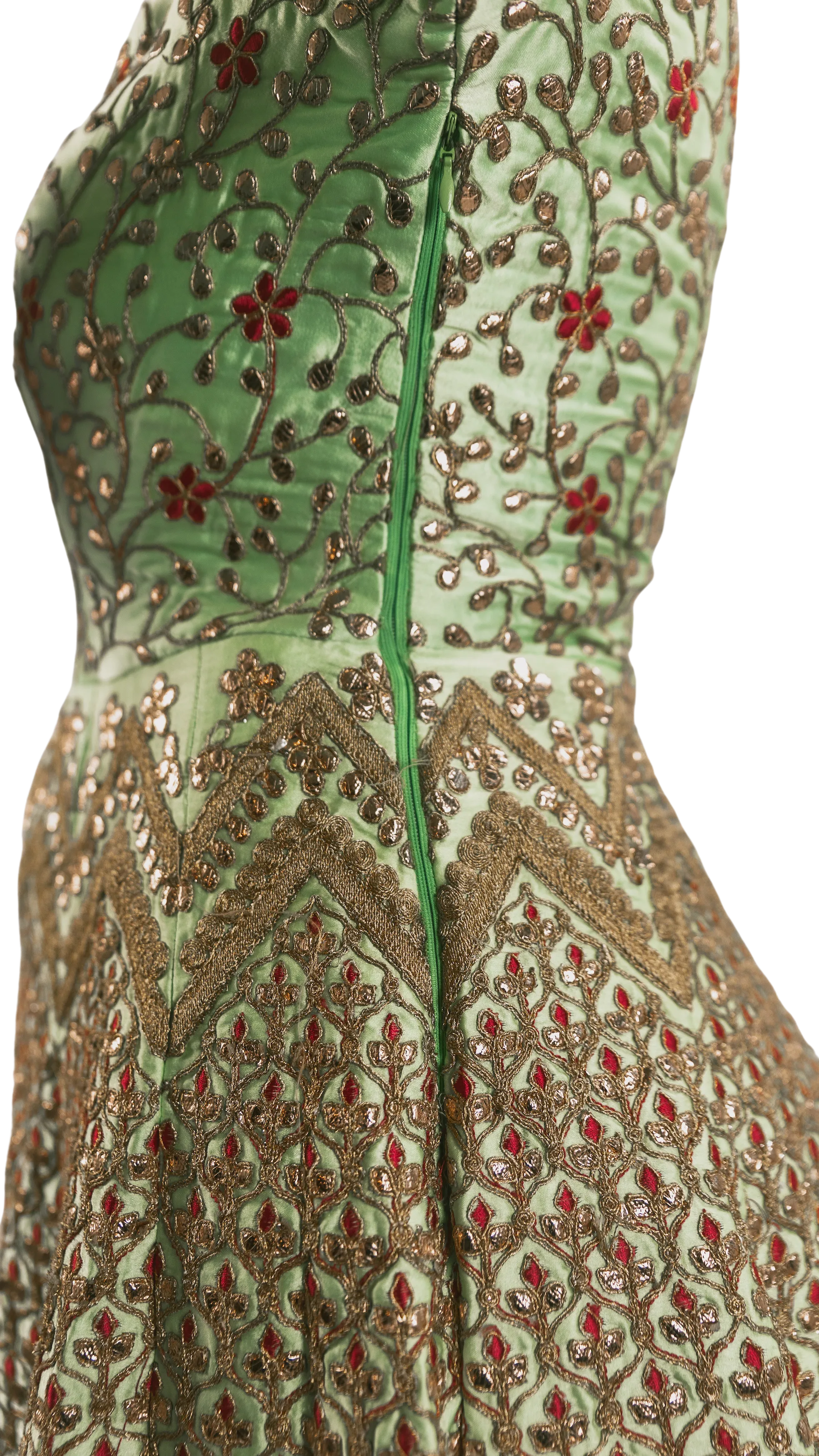Mint Embroidered Anarkali