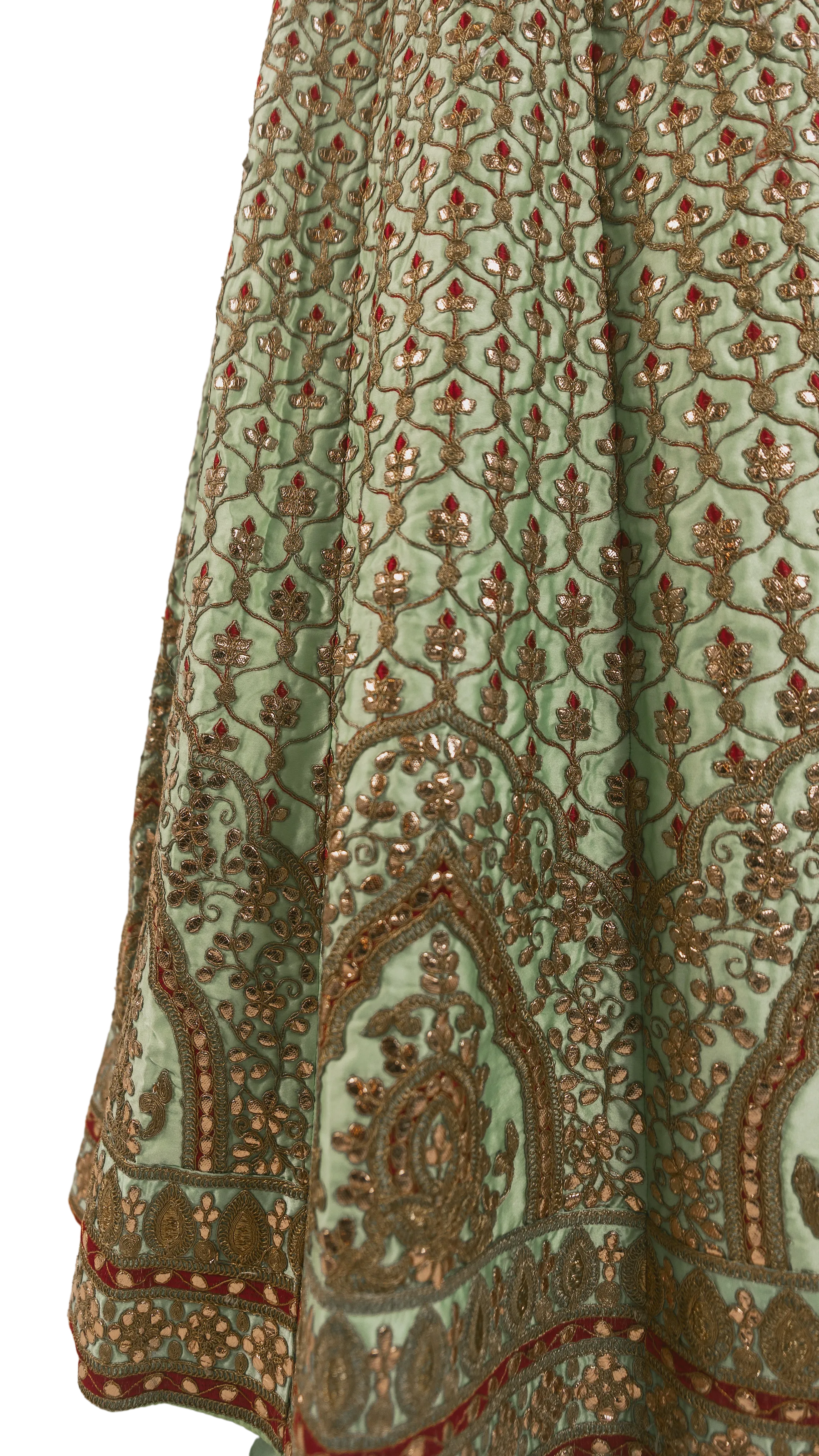 Mint Embroidered Anarkali