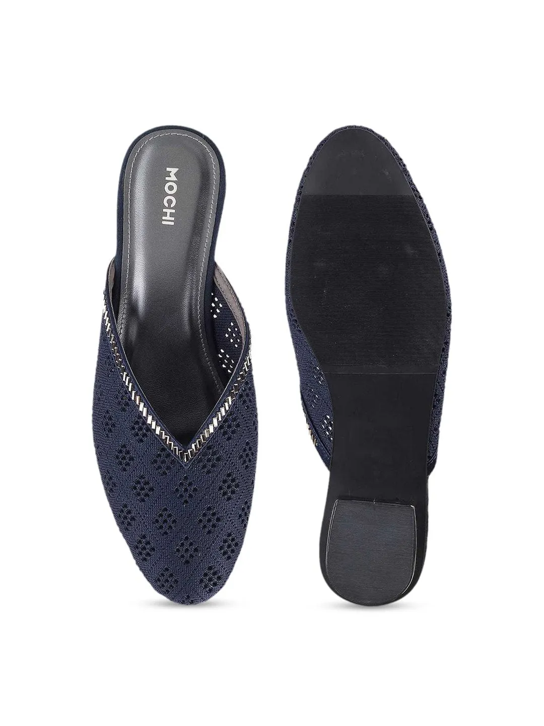 Mochi Blue Comfort Mules