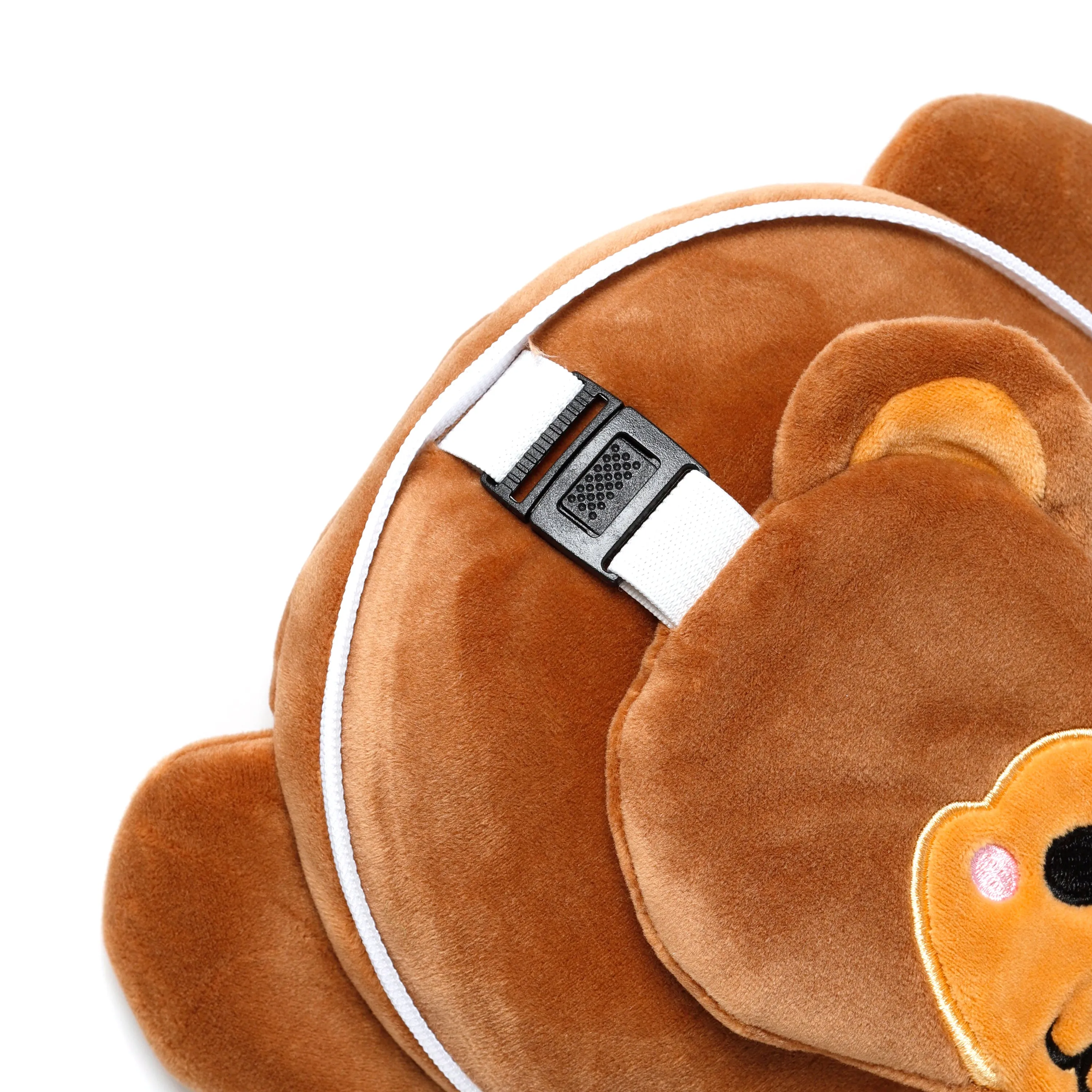 Monkey Relaxeazzz Plush Round Travel Pillow & Eye Mask Set