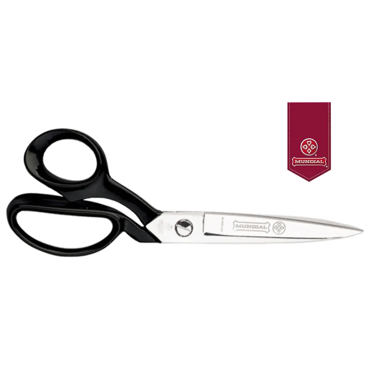 Mundial 493PKE Double Pointed True Left Handed Fabric Shears Nickel Plated