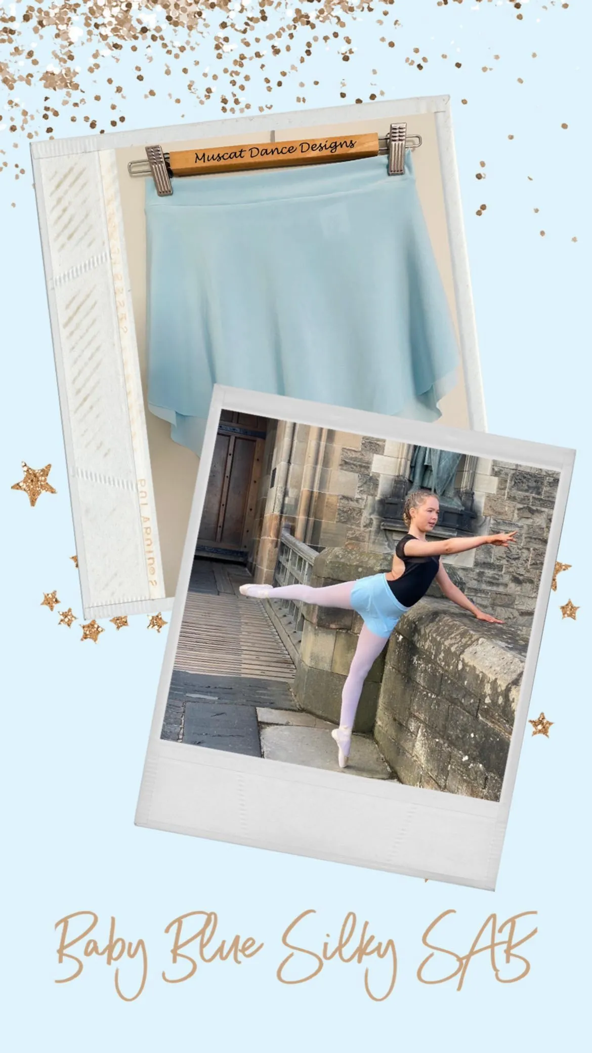 Muscat Dance - SAB Shorty  skirt - Baby Blue - SILKY