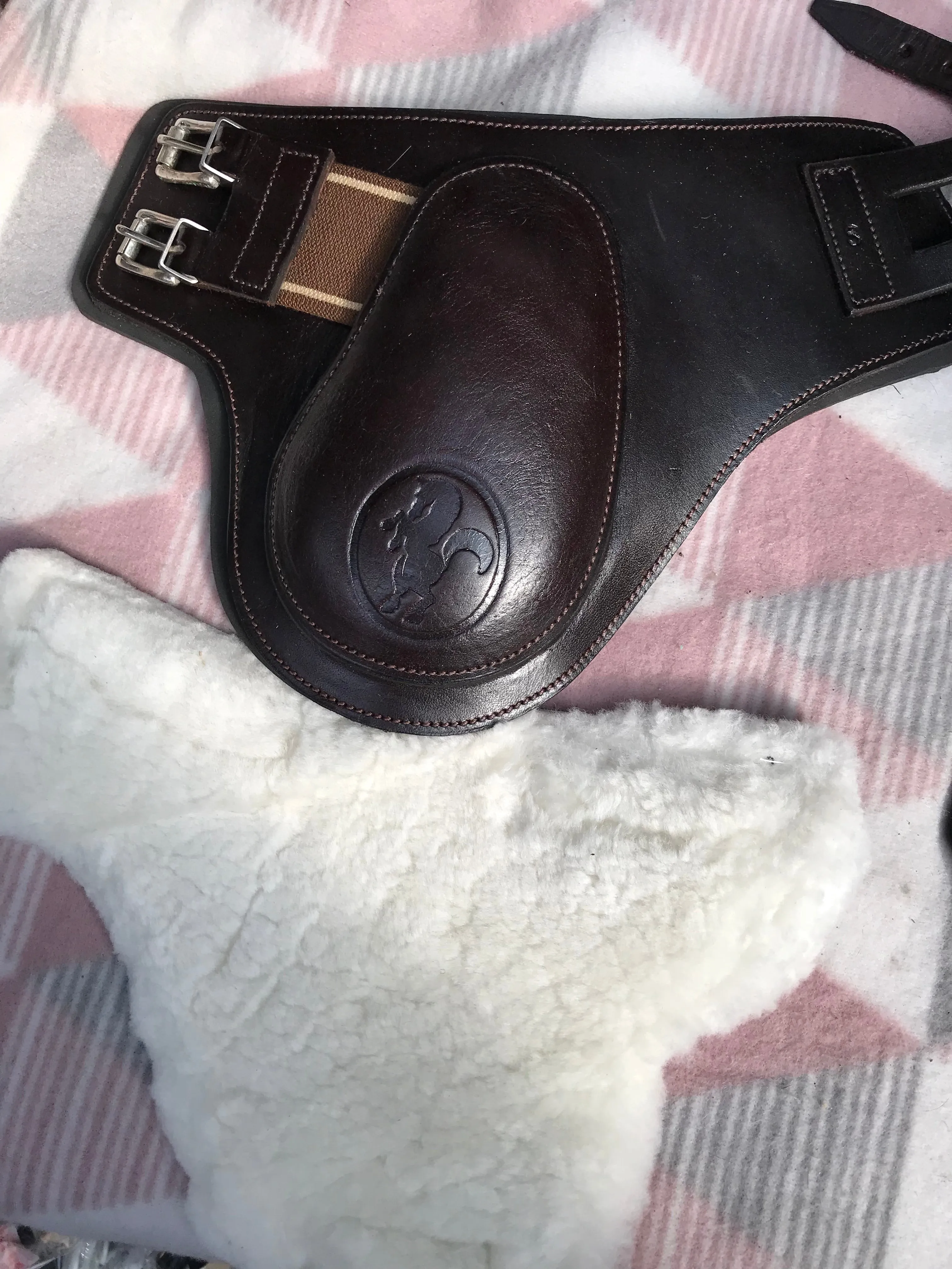 NEW Caldene leather fetlock boots size pony comes with inserts FREE POSTAGE