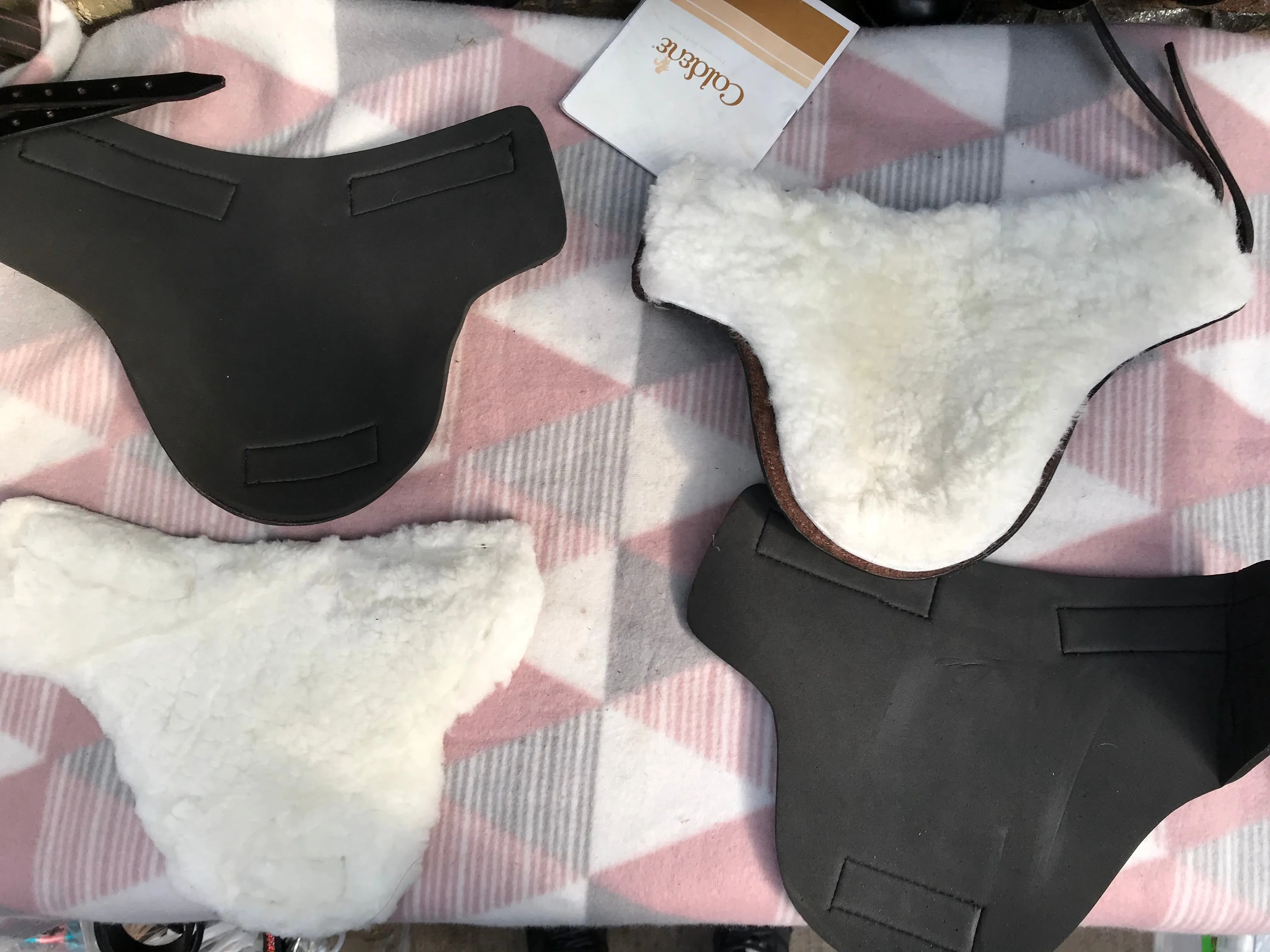 NEW Caldene leather fetlock boots size pony comes with inserts FREE POSTAGE