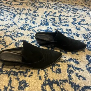 New Rebecca Minkoff Black Suede Mules