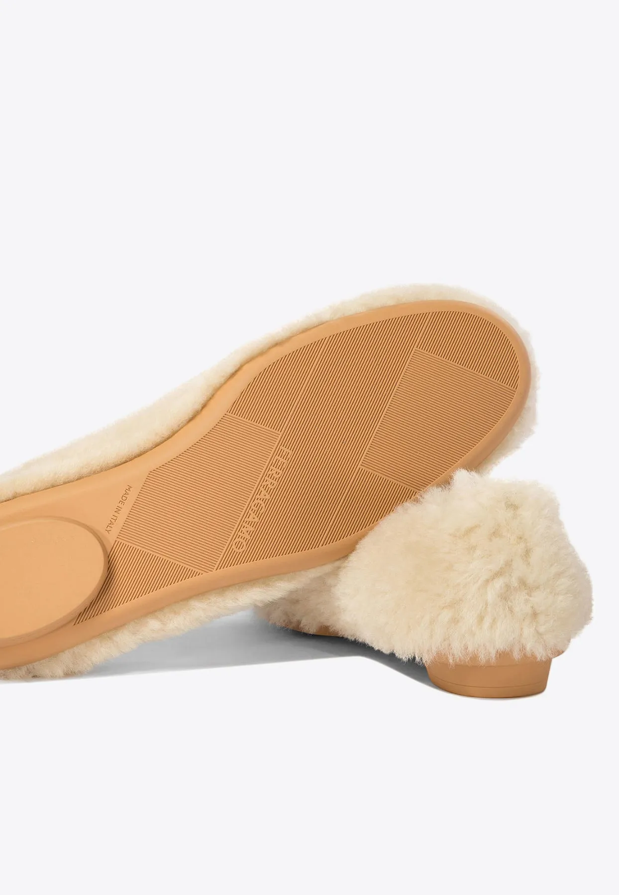 Noella Fur Shearling Ballet Flats