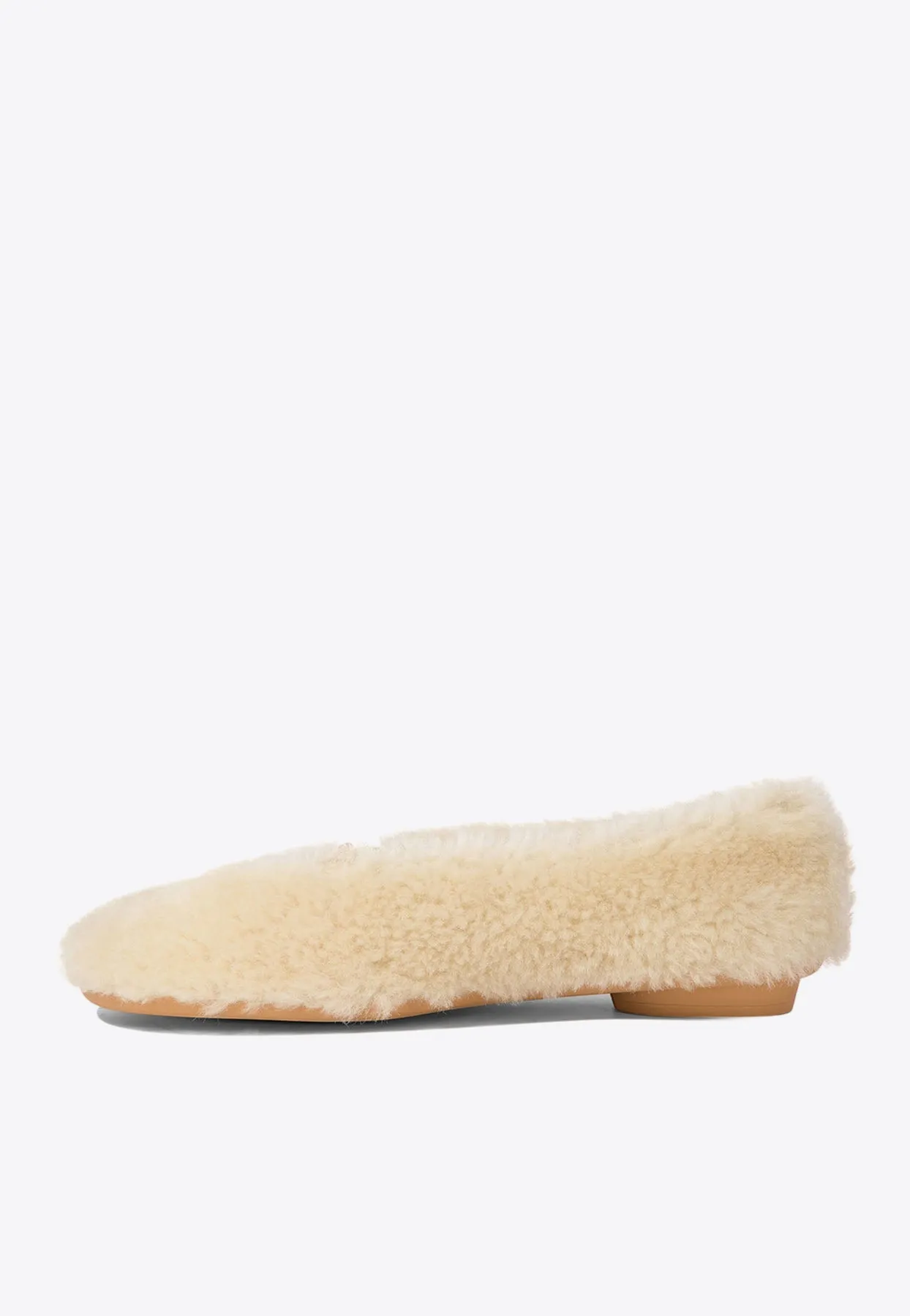 Noella Fur Shearling Ballet Flats