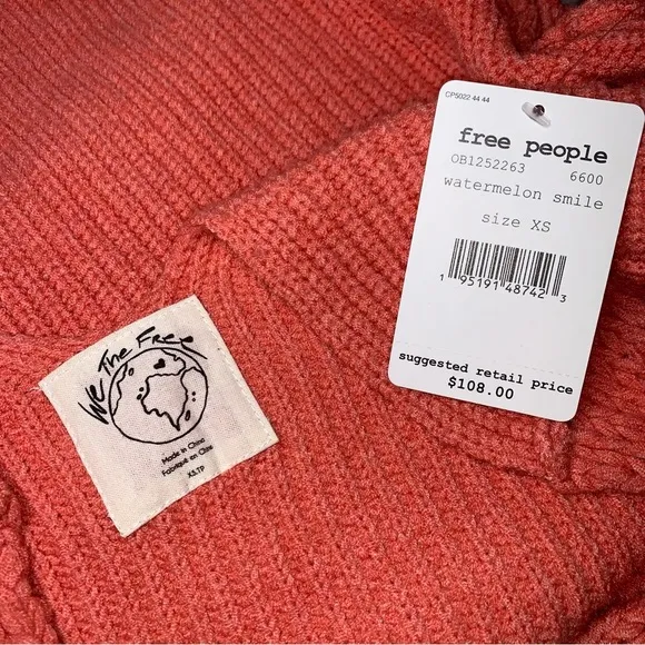 NWT Free People Sea Bright Pullover Sweater