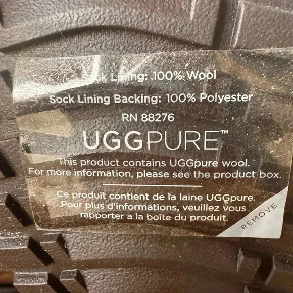 NWT UGG K Harwell Bomber Boots Kids Brown Teak Leather Wool Lining