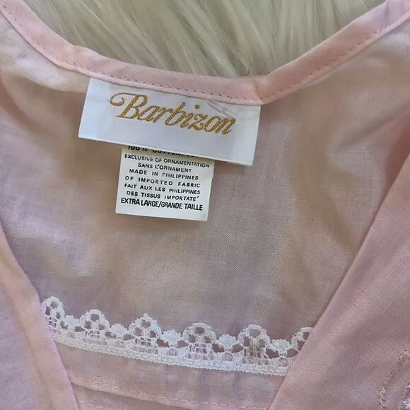 NWT Vintage Barbizon Nightgown Sleepwear Deadstock Pink Thea Ballet size XLarge