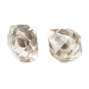 One-Of-A-Kind Raw-Cut Herkimer Diamond Cufflinks