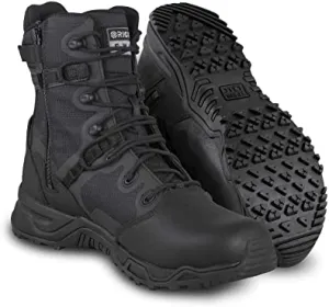 Original S.W.A.T Men's Alpha Fury 8” Side Zip Tactical Boot with Polishable Toe