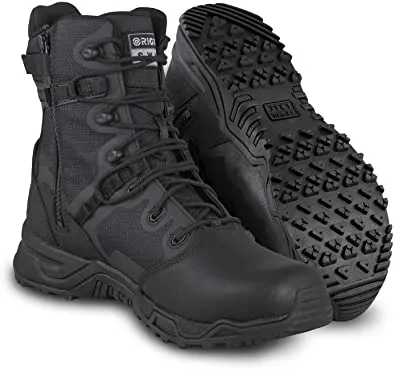 Original S.W.A.T Men's Alpha Fury 8” Side Zip Tactical Boot with Polishable Toe