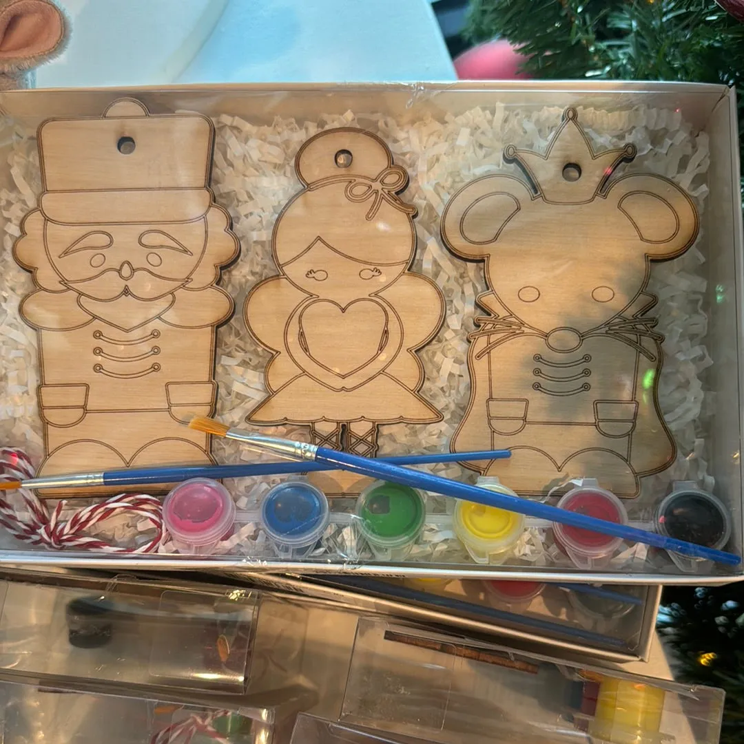 Paint Your Own Nutcracker Ornaments Kit
