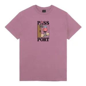 Passport What You Think You Saw Tee 'Washed Berry'