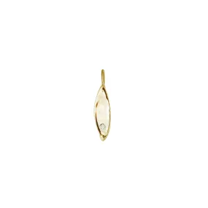 Petite Gold & Diamond Pointed Charm