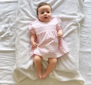Pink Gingham Dress With Matching White Knickers - Zara