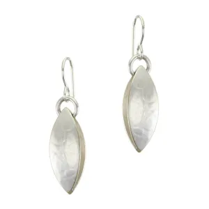 Pointed Leaf Pod Wire Earrings