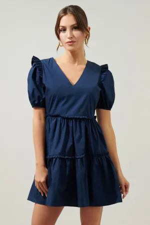Poplin Puff Dress