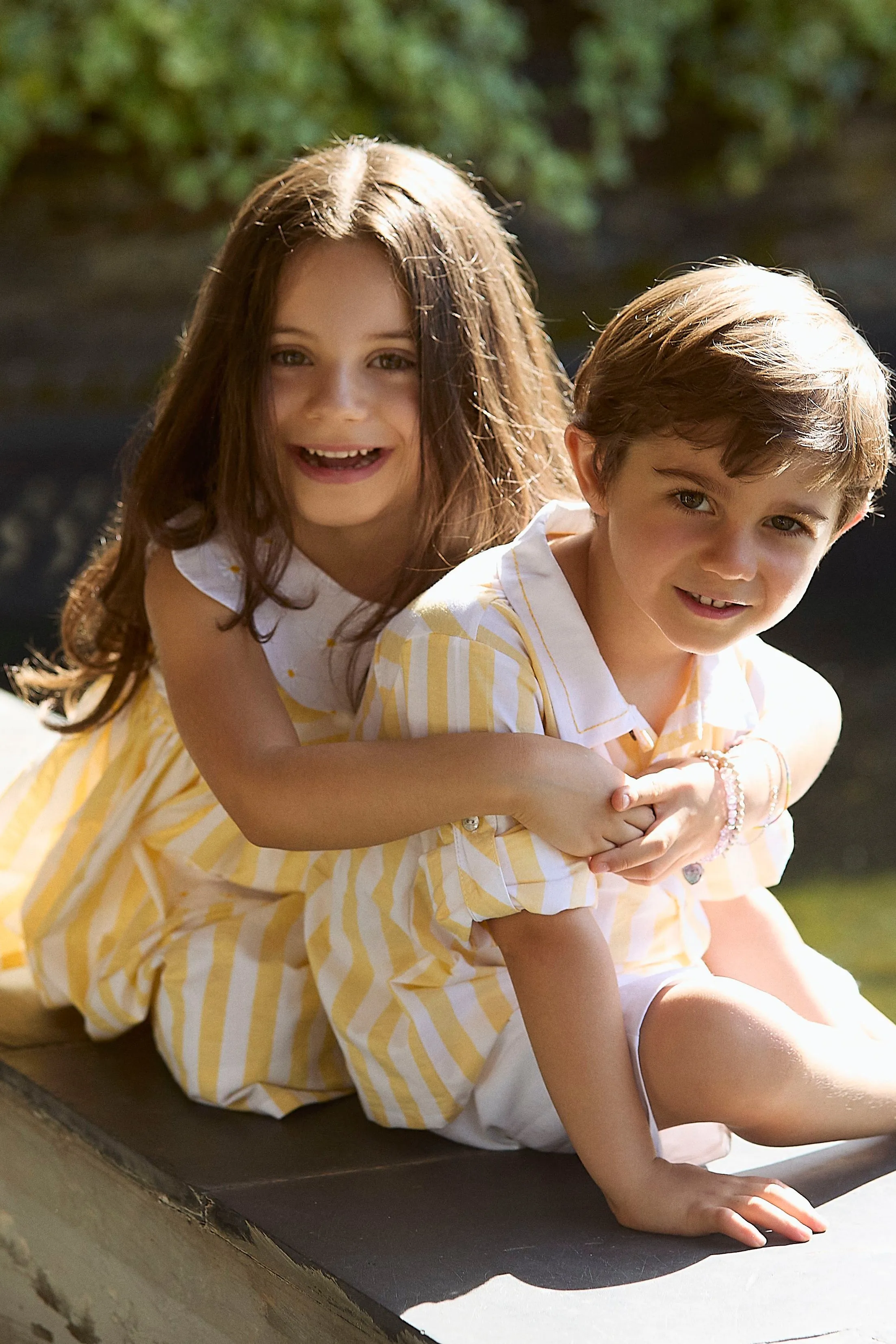 PREORDER "Pippa" Pale Yellow Striped Dress