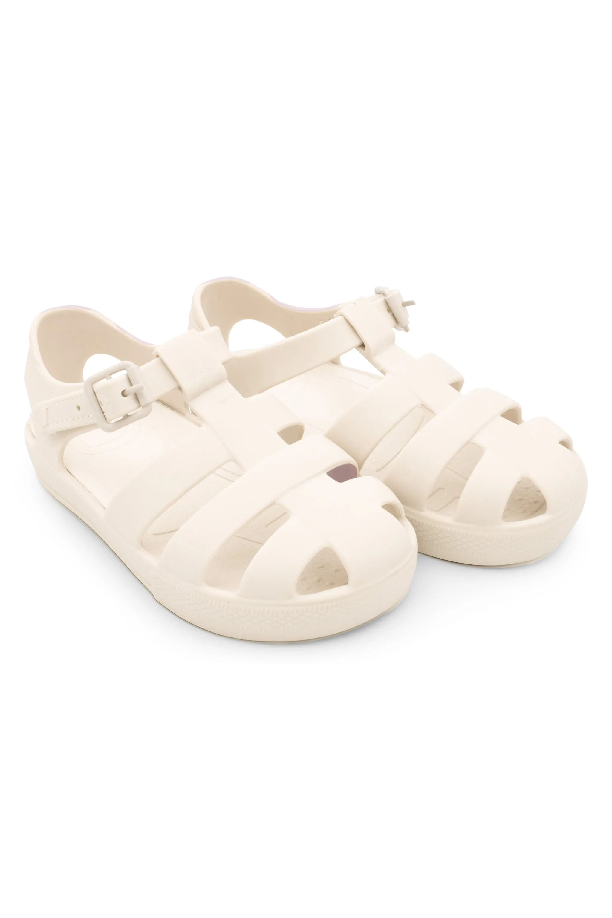 "Monaco" Matte Beige Jelly Sandals