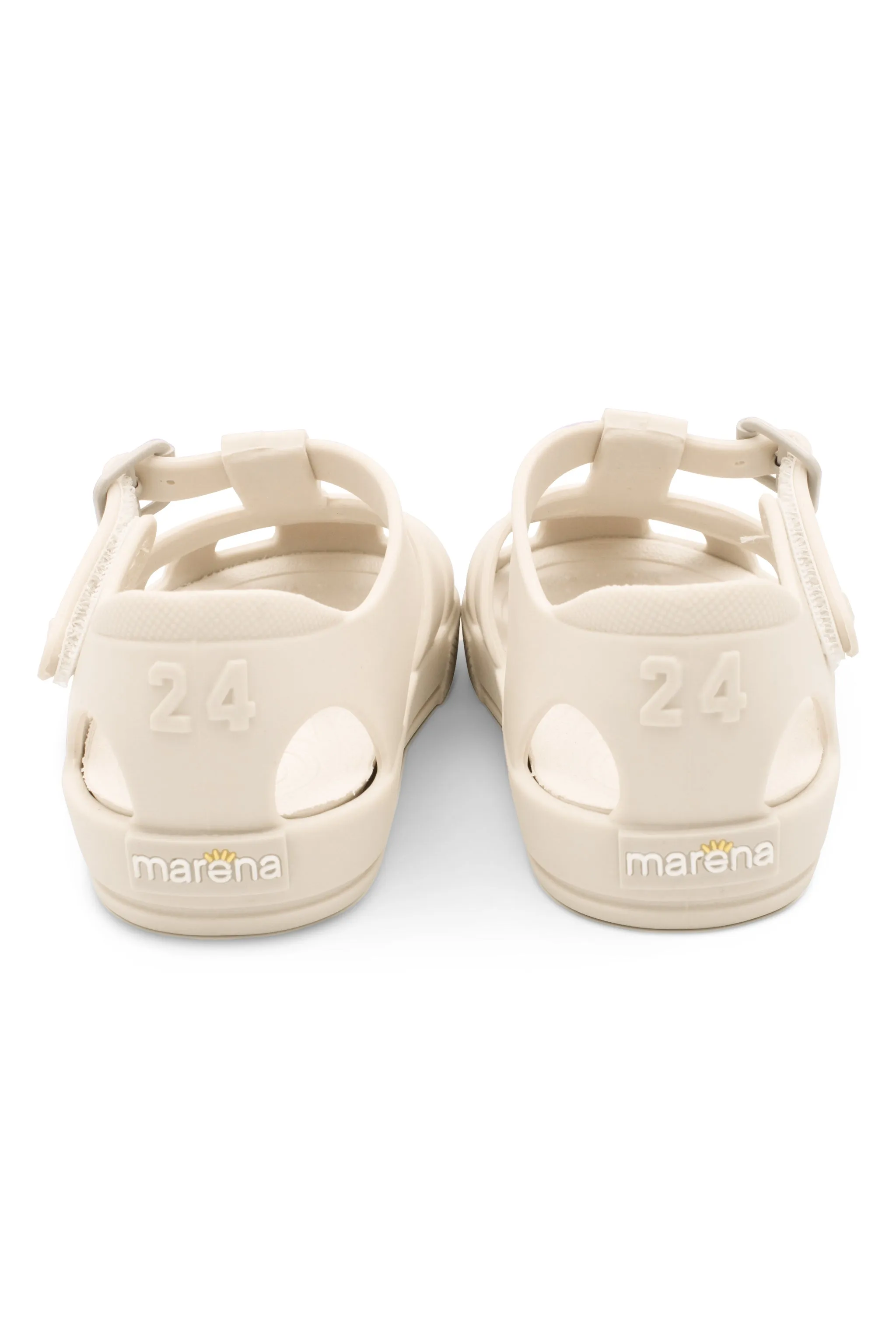 "Monaco" Matte Beige Jelly Sandals