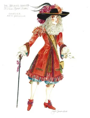 "Sleeping Beauty" Costume Sketch By Zack Brown