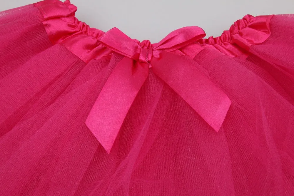 Rainbow Tutu Skirt For Girls.  Pettiskirts Princess Girl Dance Wear
