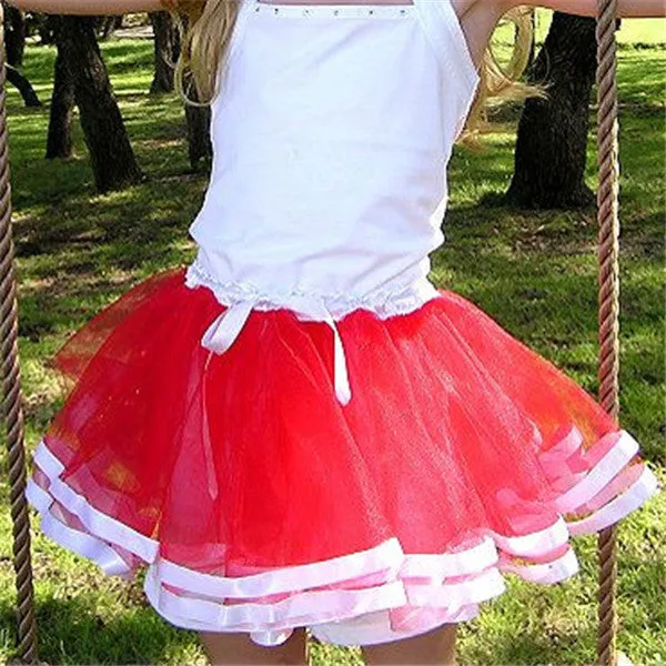 Rainbow Tutu Skirt For Girls.  Pettiskirts Princess Girl Dance Wear