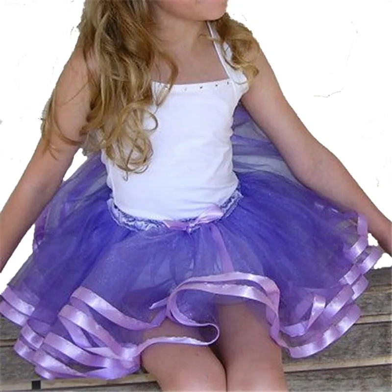 Rainbow Tutu Skirt For Girls.  Pettiskirts Princess Girl Dance Wear