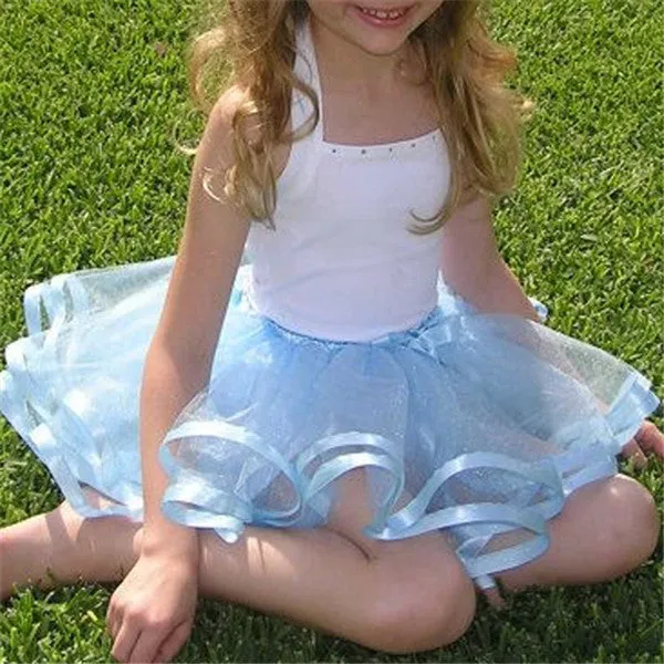 Rainbow Tutu Skirt For Girls.  Pettiskirts Princess Girl Dance Wear