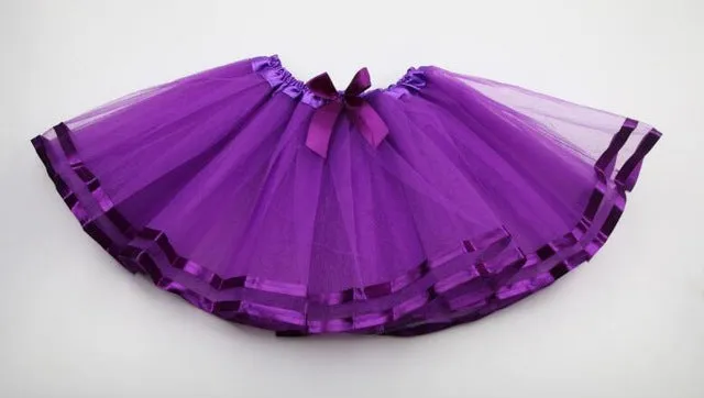 Rainbow Tutu Skirt For Girls.  Pettiskirts Princess Girl Dance Wear