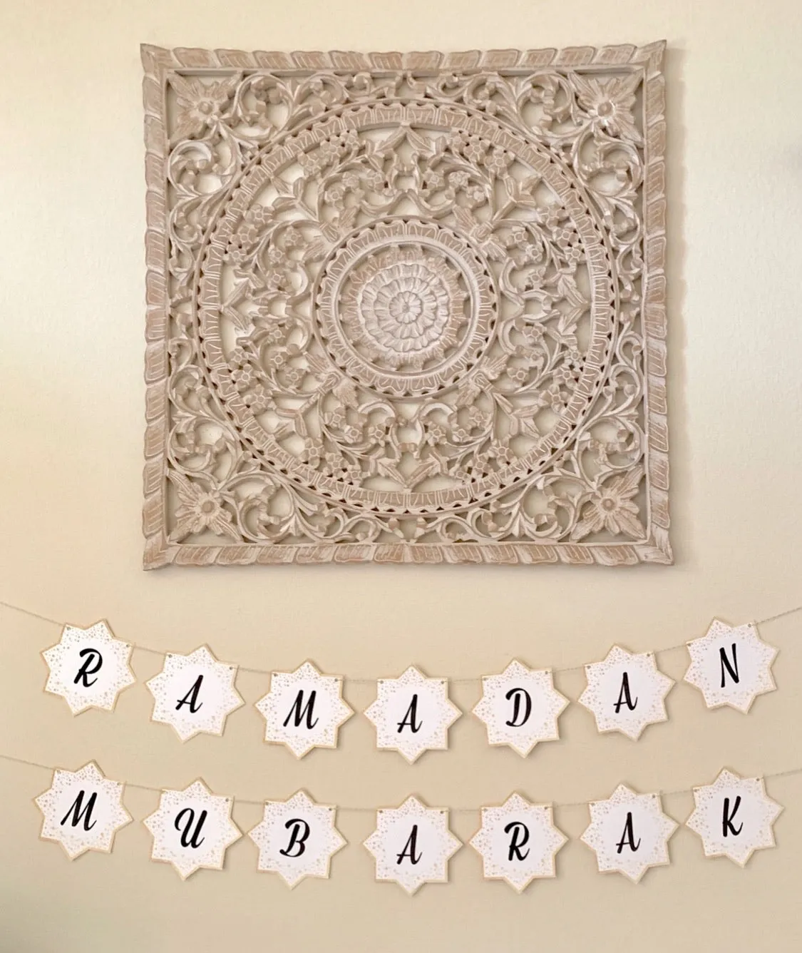 Ramadan & Eid Mubarak Star Printable
