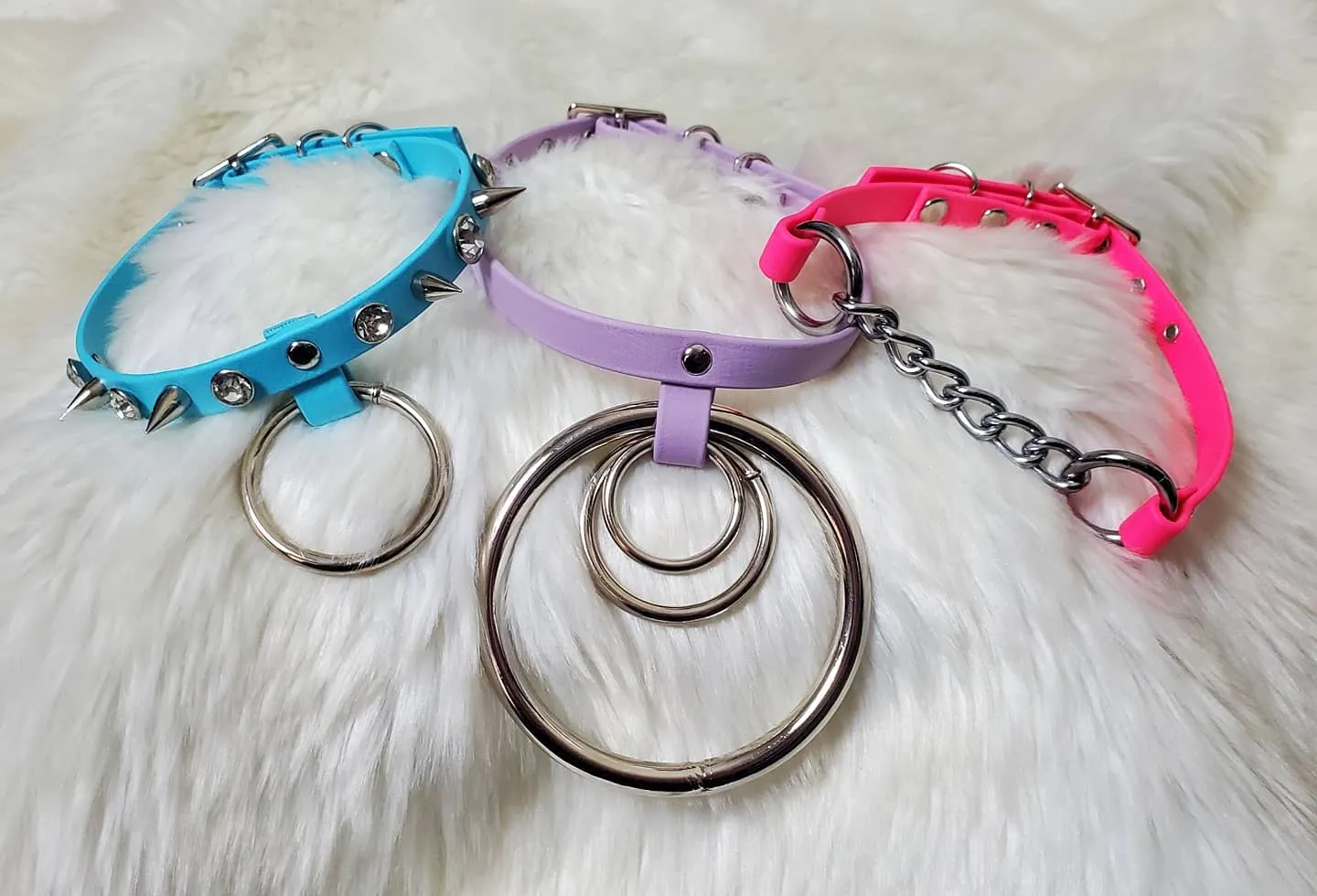 Raven vegan biothane or leather collar